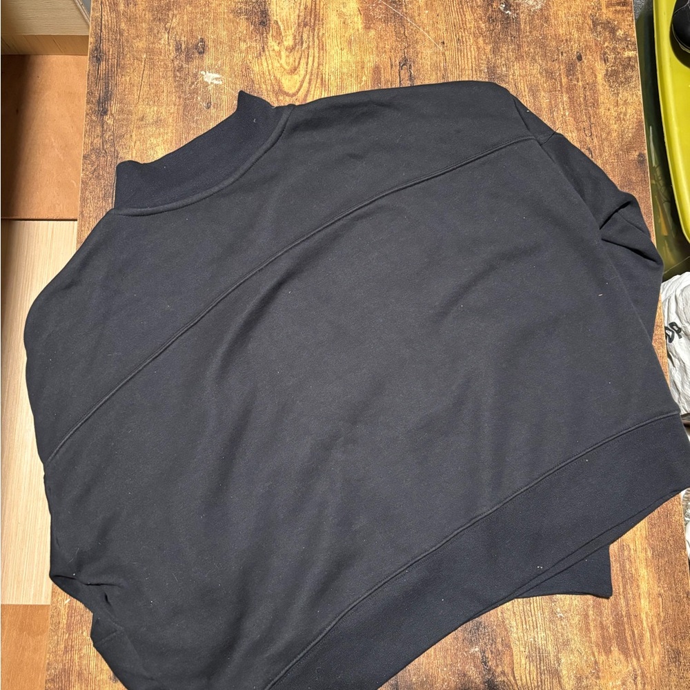 Fabletics Black Quarter Zip-Up Sweater View 4
